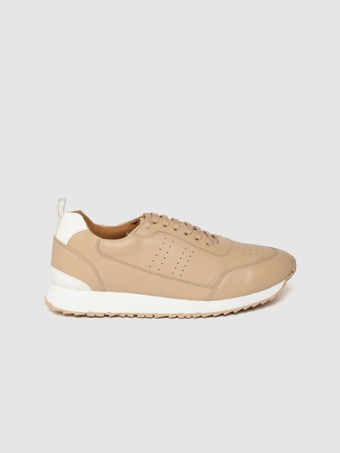 

Mast & Harbour Women Beige Perforated Sneakers
