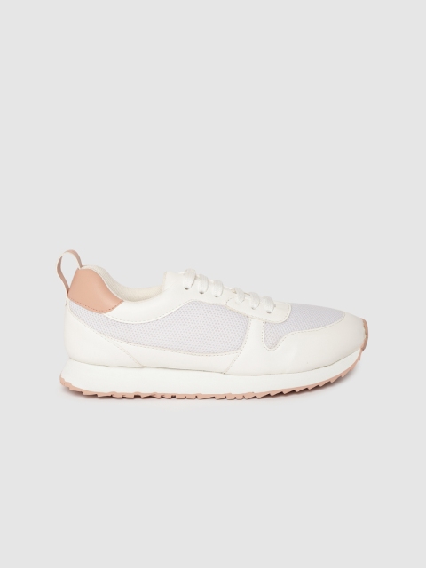 

Mast & Harbour Women White Solid Sneakers