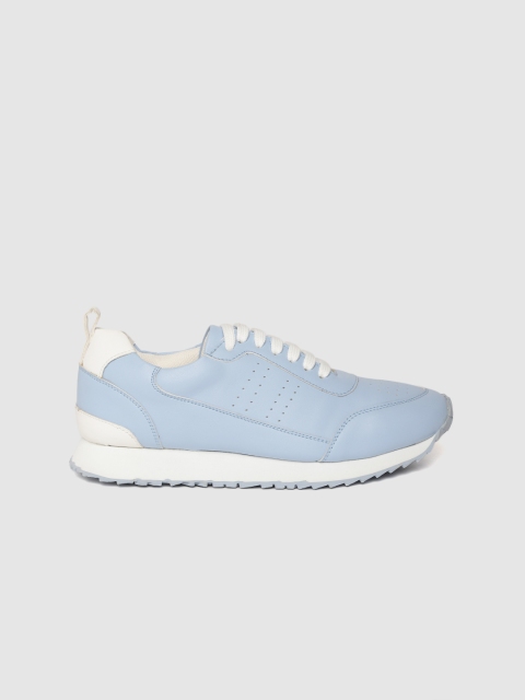 

Mast & Harbour Women Blue Perforated Sneakers