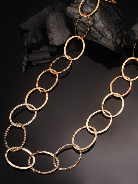 

Rubans Gold-Plated Alloy Handcrafted Chain