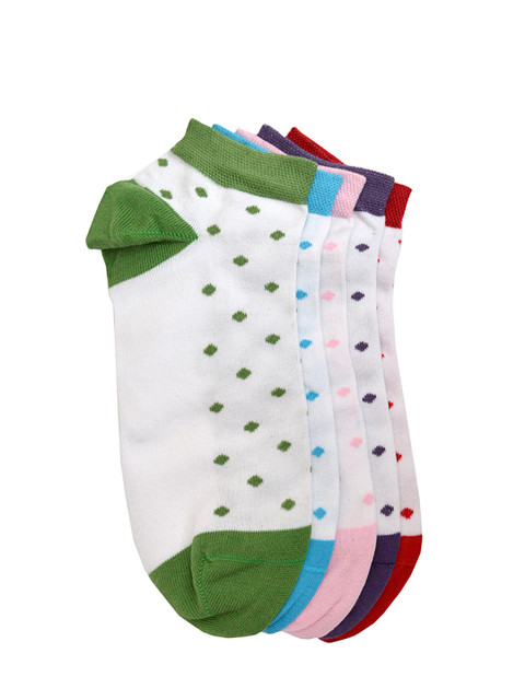

MARC Women Set of 5 White Ankle-Length Socks