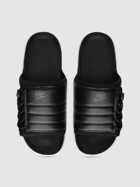 

Nike Men Black Solid Slip-On
