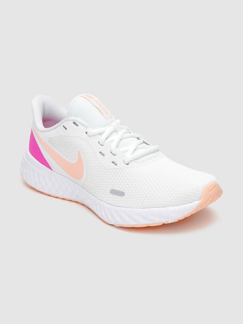 

Nike Women White REVOLUTION 5 Running Shoes