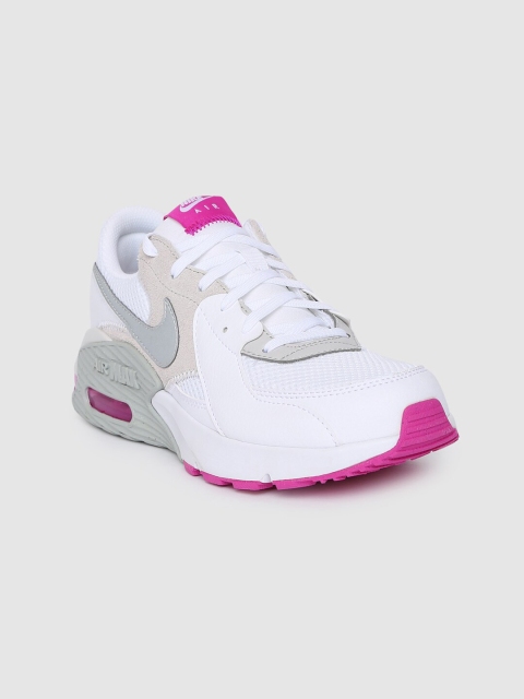 

Nike Women White Solid Air Max Excee Leather Sneakers