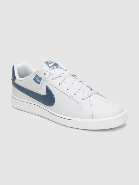 

Nike Men White And Blue COURT ROYALE TAB Leather Sneakers
