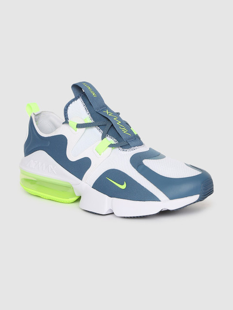 

Nike Men White & Blue AIR MAX INFINITY Sneakers
