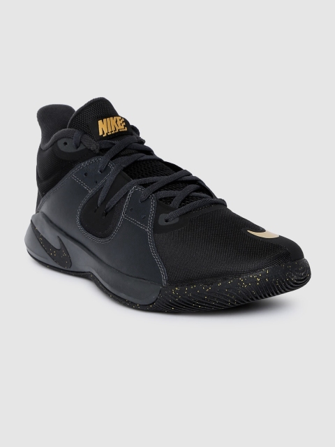 

Nike Men Black Fly by Mid Basketball Shoes