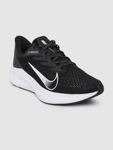 

Nike Men Black ZOOM WINFLO 7 Running Shoes