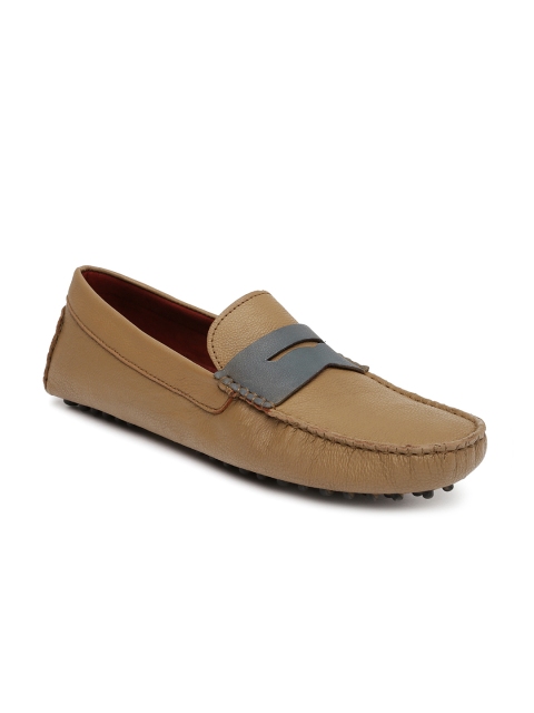 

Mast & Harbour Men Brown Leather Loafers