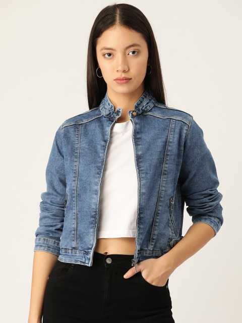 

Kraus Jeans Women Blue Washed Denim Jacket