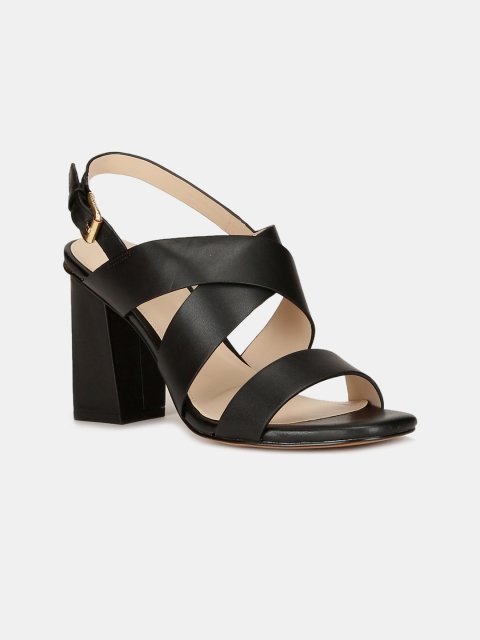 

Cole Haan Women Black Solid Leather Heels