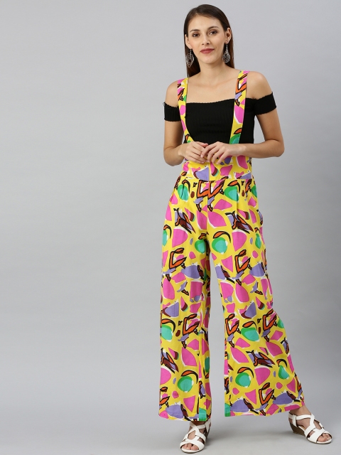 

AKS Women Multicoloured Fruit Print Dungarees, Multi
