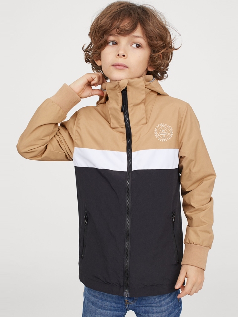 

H&M Boys Beige Fleece-lined shell jacket