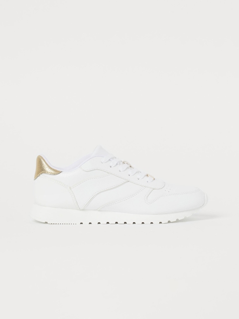 

H&M Women White Solid Trainers
