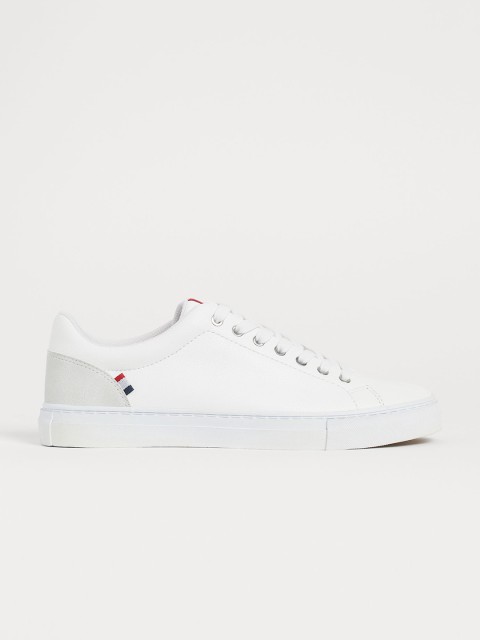 

H&M Men White Solid Trainers