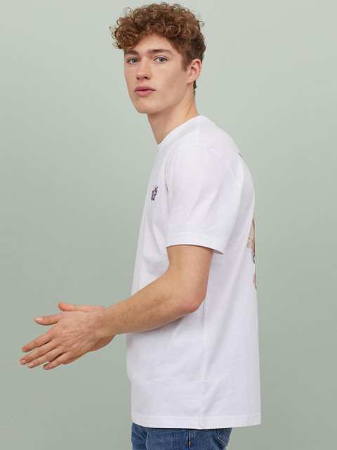 

H&M Men White Star Wars Printed T-shirt