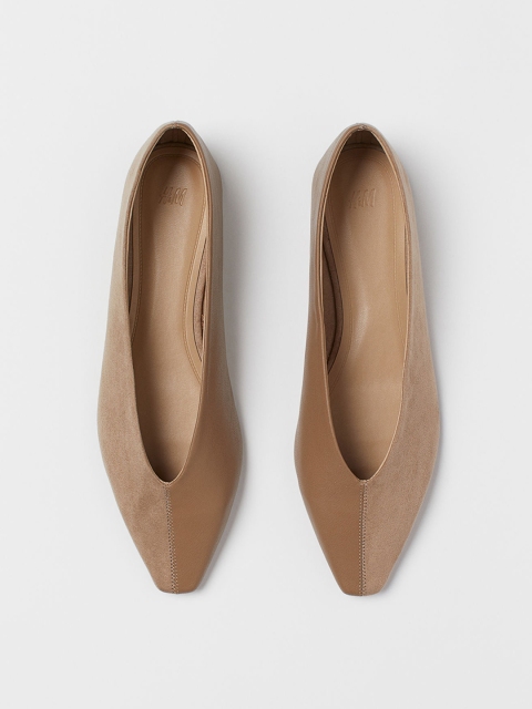 

H&M Women Beige Ballet Pumps