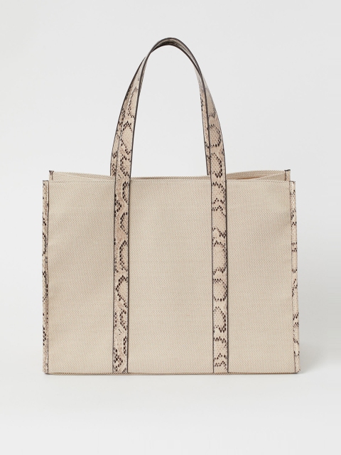 

H&M Women Beige Large Shopper