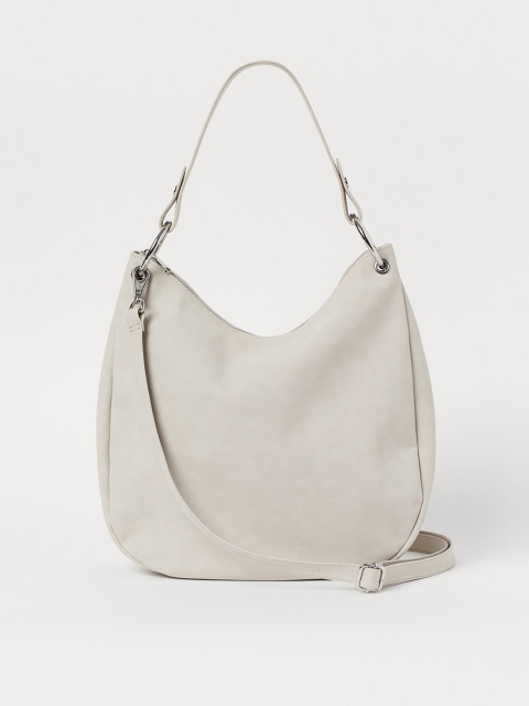 

H&M Women Off-White Hobo Bag, Coffee brown
