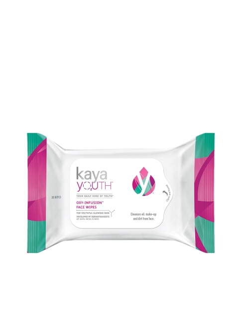 

Kaya Youth Oxy-Infusion Face Wipes Cleanses Oil Dirt & Make-up, White