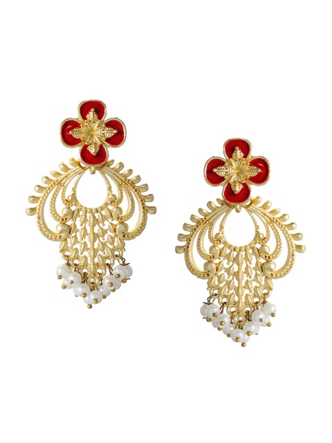 

Silvermerc Designs Gold-Plated Contemporary Drop Earrings