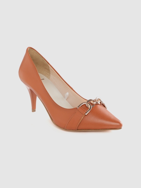 

Carlton London Women Tan Brown Solid Pumps