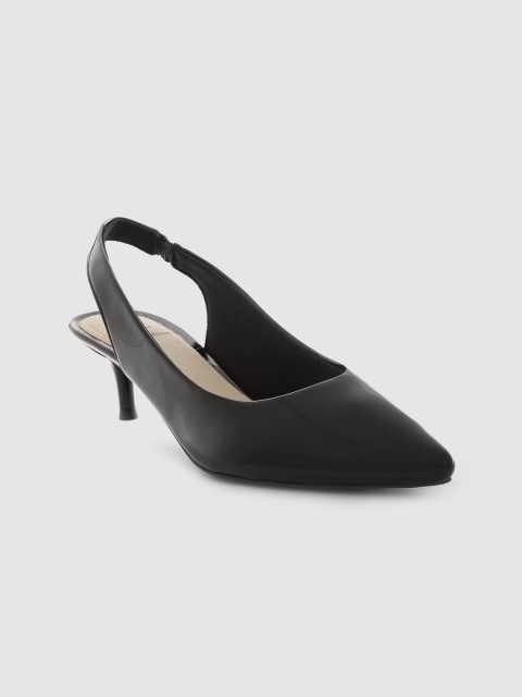 

Carlton London Women Black Solid Pumps