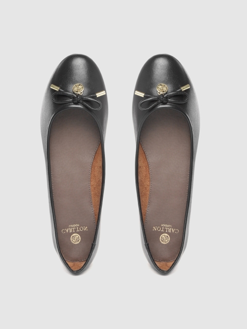 

Carlton London Women Black Bow Detail Ballerinas