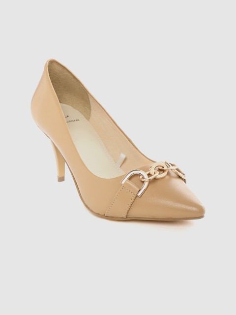 

Carlton London Women Beige Solid Pumps