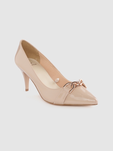 

Carlton London Women Nude-Coloured Solid Pumps