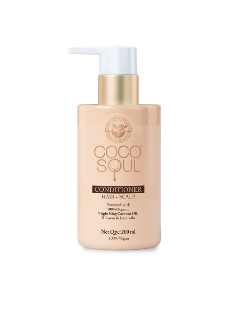 

Coco Soul Women Conditioner Hair and Scalp With Virgin King Coconut Oil 200 ml, Beige