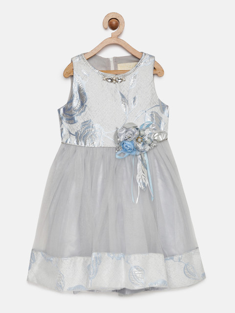 

Tiny Girl Grey Embellished Fit and Flare Dress