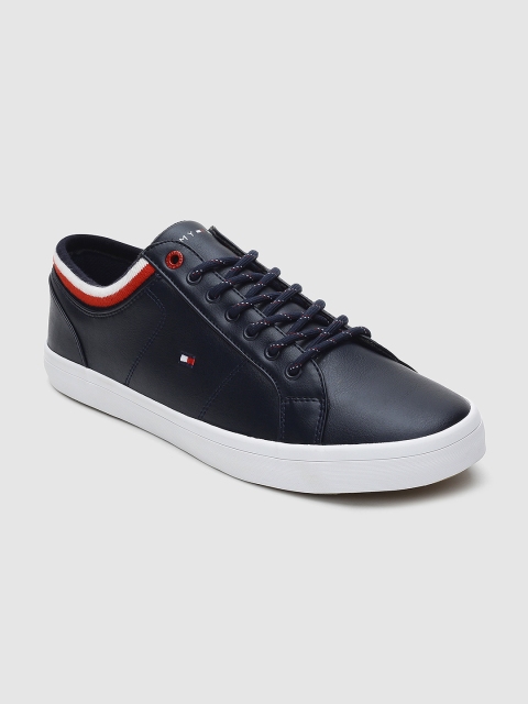 

Tommy Hilfiger Men Navy Blue Solid Sneakers