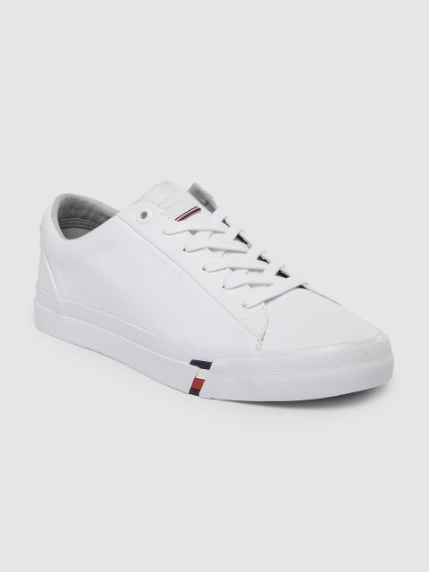 

Tommy Hilfiger Men White Solid Sneakers