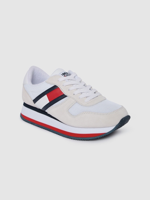 

Tommy Hilfiger Women Beige & Red Striped Flatforms