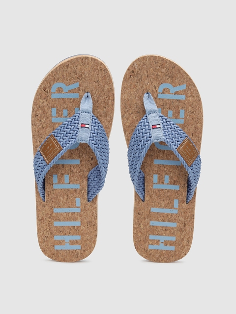

Tommy Hilfiger Men Blue Self Design Thong Flip-Flops