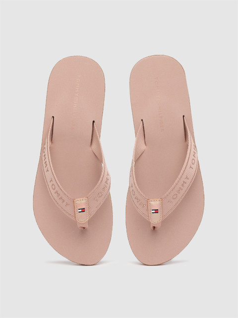

Tommy Hilfiger Women Pink Embellished Thong Flip-Flops