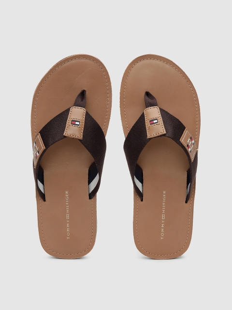 

Tommy Hilfiger Men Brown Solid Thong Flip-Flops