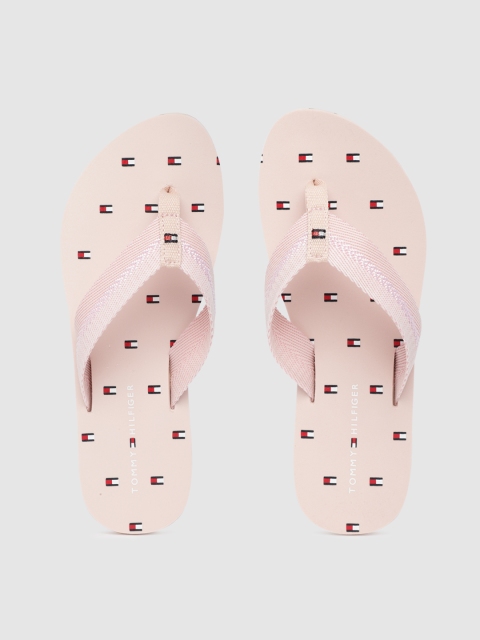 

Tommy Hilfiger Women Pink Printed Thong Flip-Flops