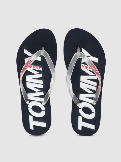 

Tommy Hilfiger Women Navy Blue Printed Thong Flip-Flops
