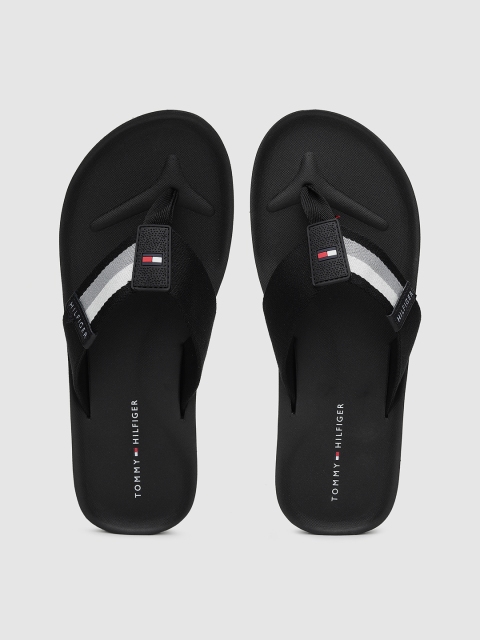 

Tommy Hilfiger Men Black Solid Thong Flip-Flops