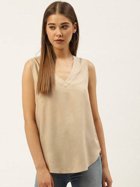 

An Episode Women Beige Solid Top