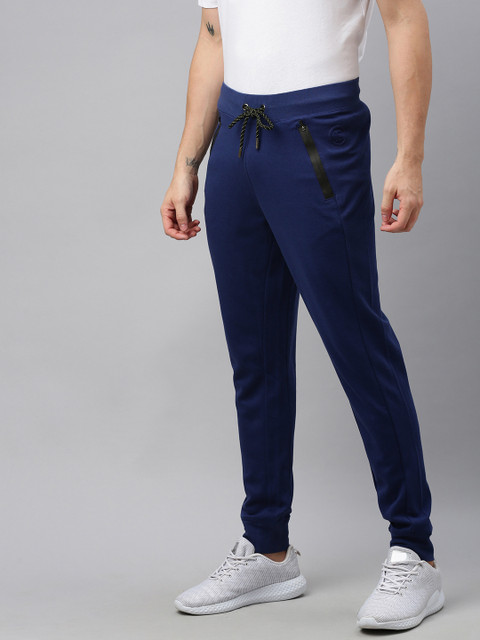 

French Connection Men Blue Solid Straight Fit Joggers