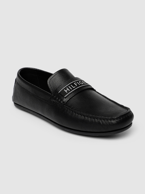 

Tommy Hilfiger Men Black Solid Loafers