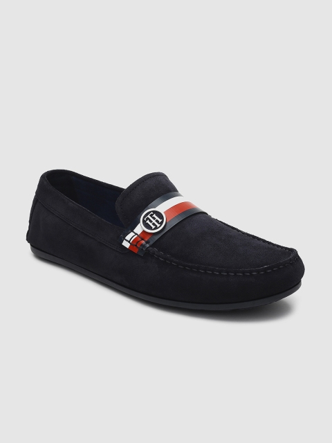 

Tommy Hilfiger Men Navy Blue Solid Loafers