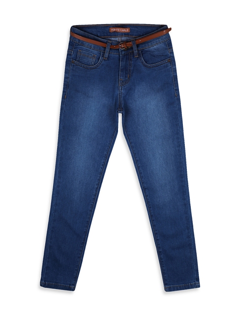 

Monte Carlo Girls Blue Regular Fit Mid-Rise Clean Look Stretchable Jeans