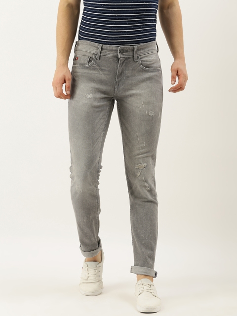 

Lee Cooper Men Grey Slim Fit Low-Rise Clean Look Jeans