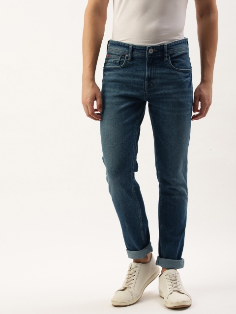

Lee Cooper Men Blue Skinny Fit Mid-Rise Clean Look Stretchable Jeans