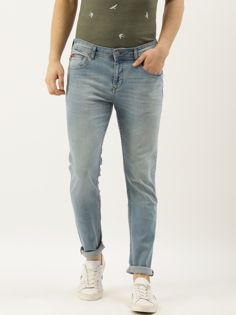 

Lee Cooper Men Blue Skinny Fit Mid-Rise Clean Look Stretchable Jeans