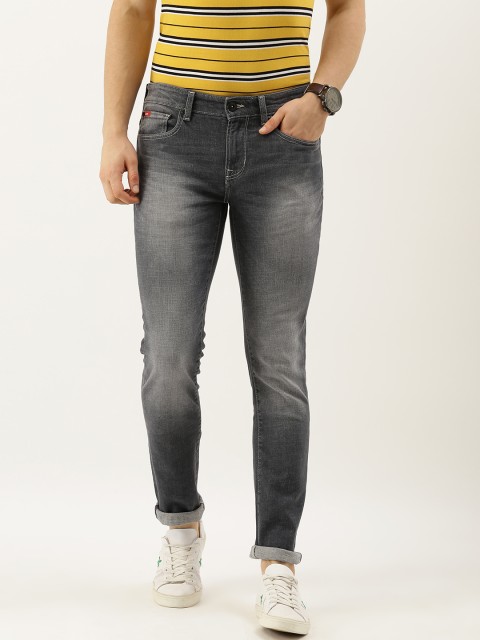 

Lee Cooper Men Grey Slim Fit Low-Rise Clean Look Stretchable Jeans